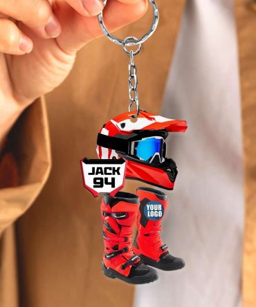 Personalized Gifts For Motocross Lovers Keychain 03Hudt231224
