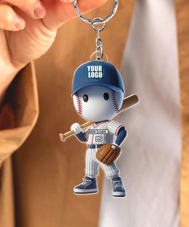 Personalized Gifts For Baseball Lovers Keychain 04Ohdt131224