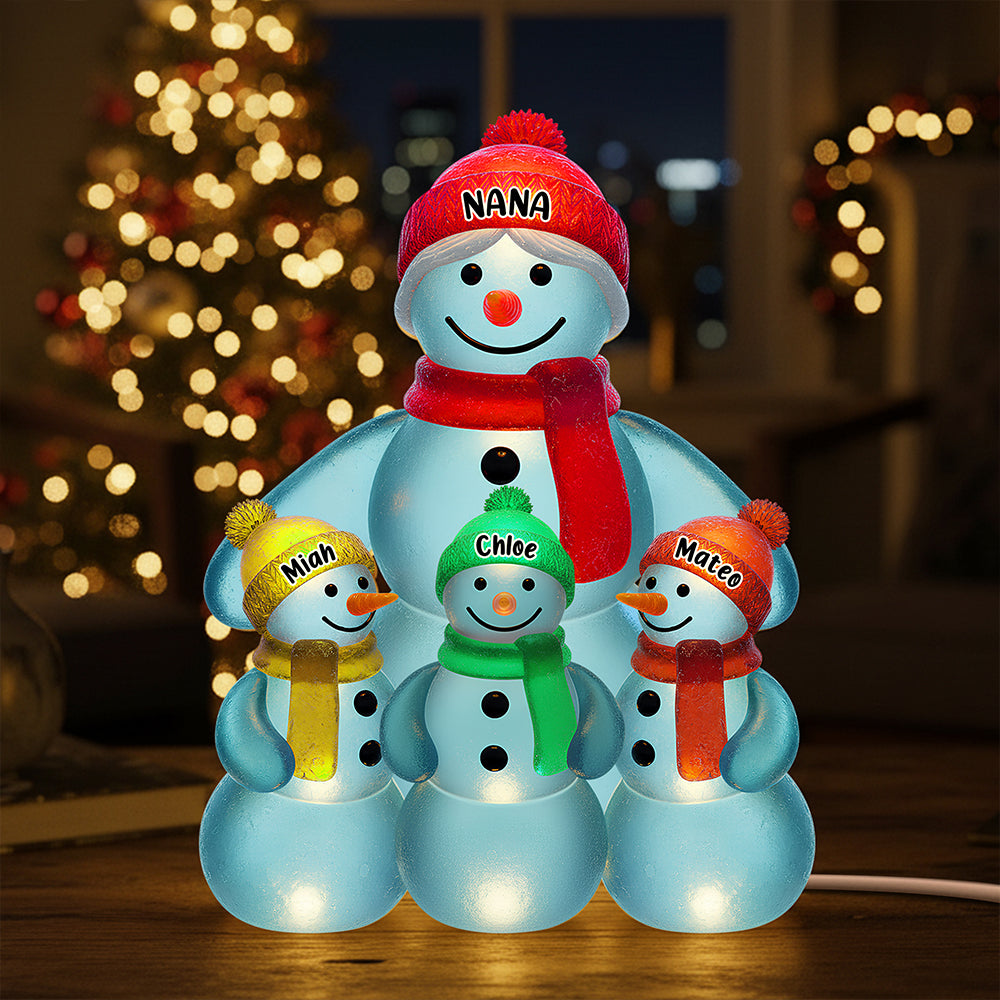 Snowman Grandma Christmas Acrylic Plaque Personalized Gifts For Grandma 02Nadt281025