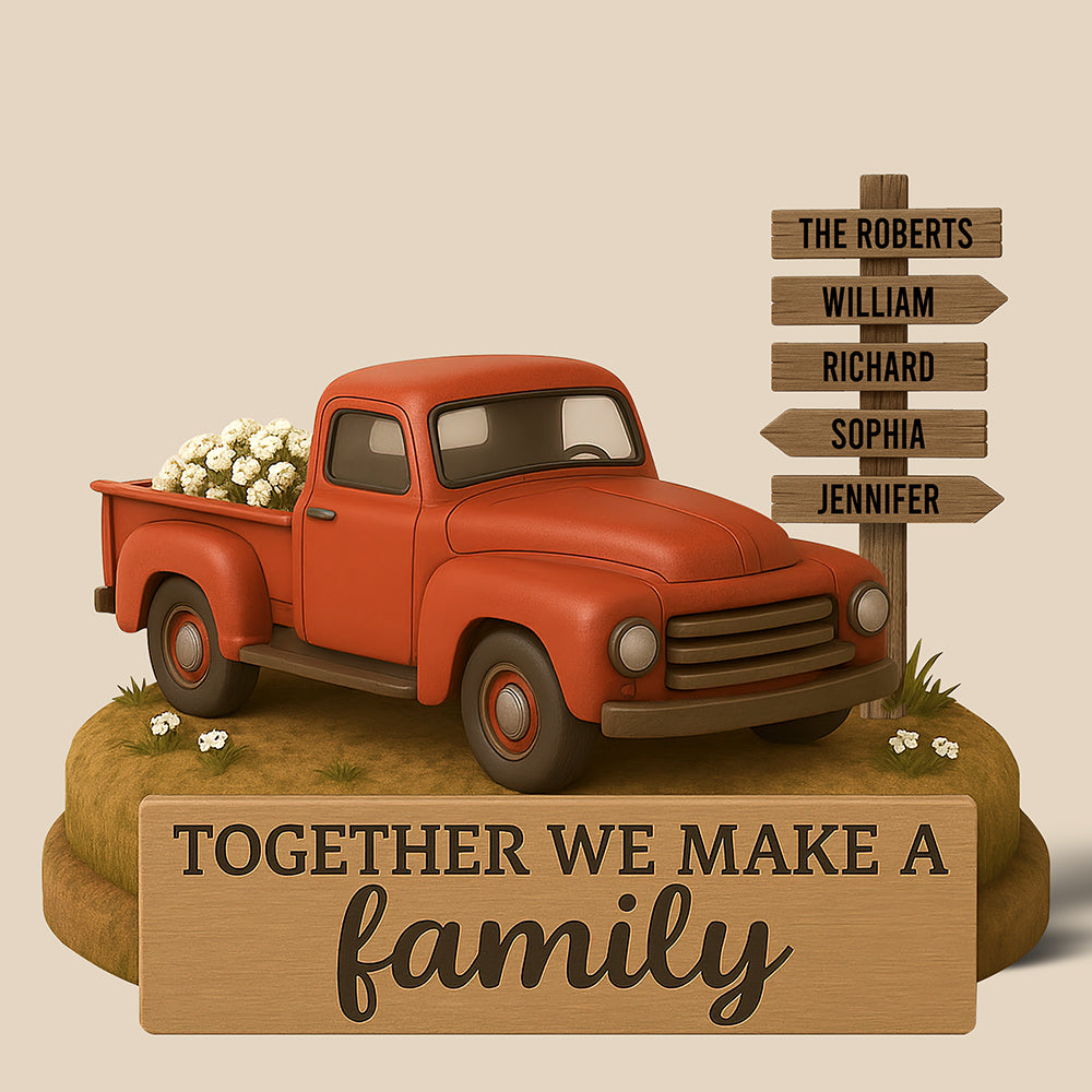 Farmer Family Acrylic Plaque Personalized Gifts For Family 01Naqn170525 - Image 4