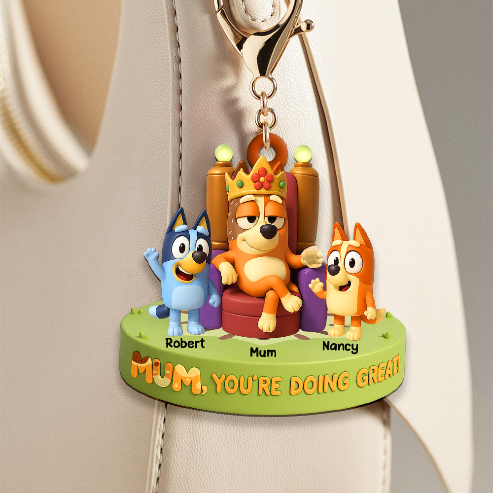 Personalized Gifts For Mom Keychain, Queen Mom 03Qhdt080425 - Image 2