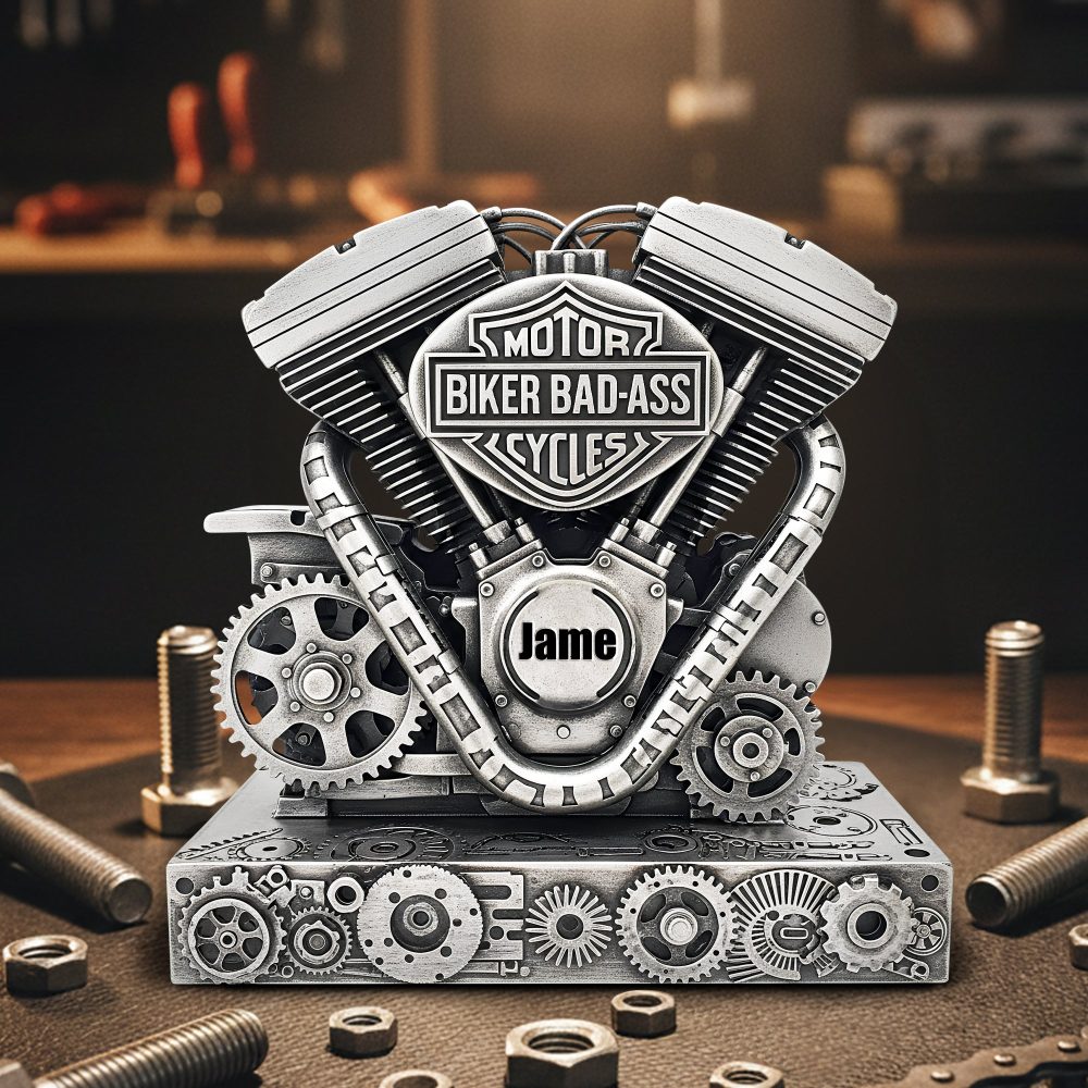 Strong Motorcycle Engine Acrylic Plaque - Personalized Gifts For Bikers 03Qhlu170925 - Image 2