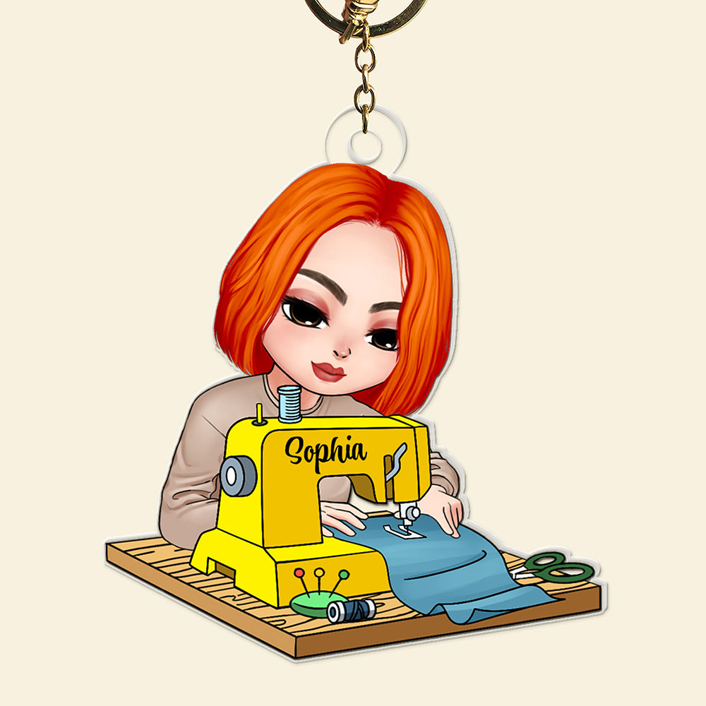 Personalized Gifts For Sewing Lover Keychain 01Qnqn200225 - Image 3