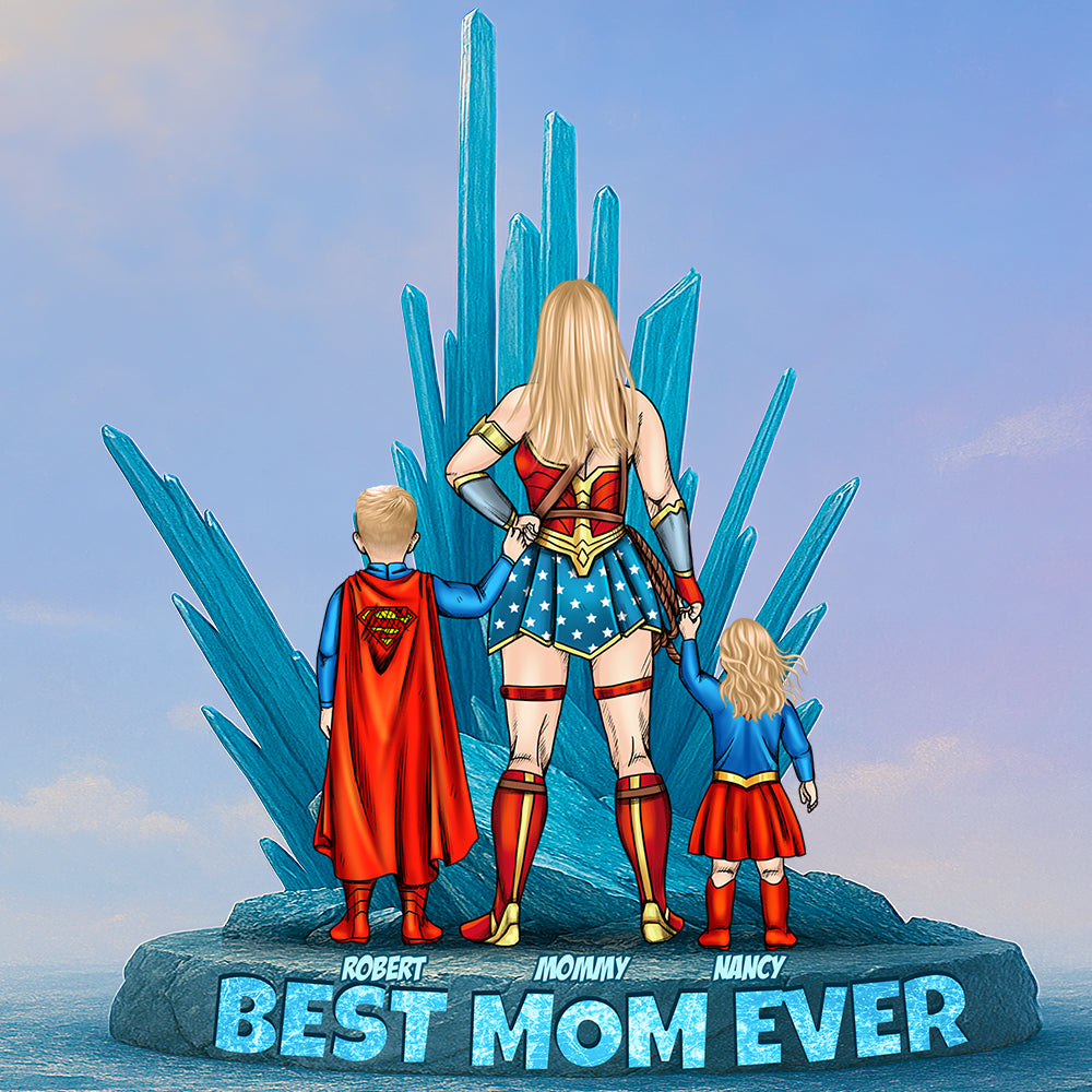 Power Mom Plaque – Personalized Christmas Gifts For Mom 03Ohdt100425Pa