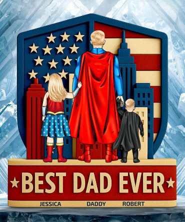 Best Dad Ever Acrylic Plaque Personalized Gifts For Dad 02Nadt140525Pa