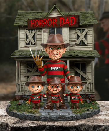 Horror Dad Plaque - Personalized Gifts For Dad 02Qhpu050525