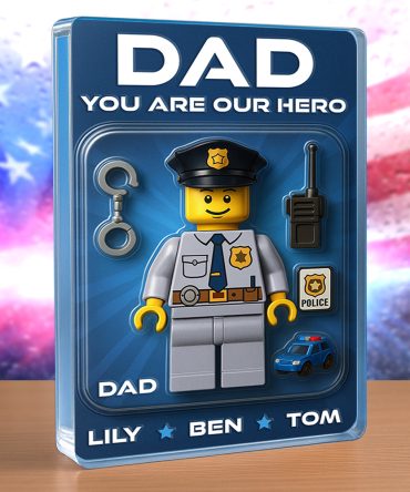 Hero Police Dad Acrylic Plaque Personalized Gifts For Dad 02Nadt080525
