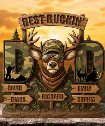 Deer Dad Acrylic Plaque - Personalized Gifts For Dad 01Xqqn300425