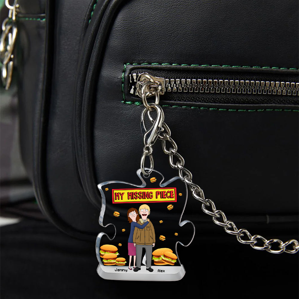 Personalized Gifts For Couple Keychain My Missing Piece 03Ohmh140225Hg - Image 2