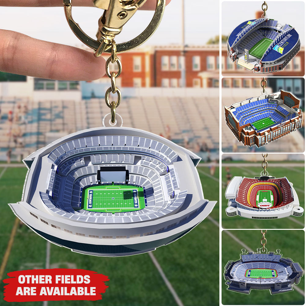 Gifts For Football Fan Keychain 04Qhti041223 American Football Field