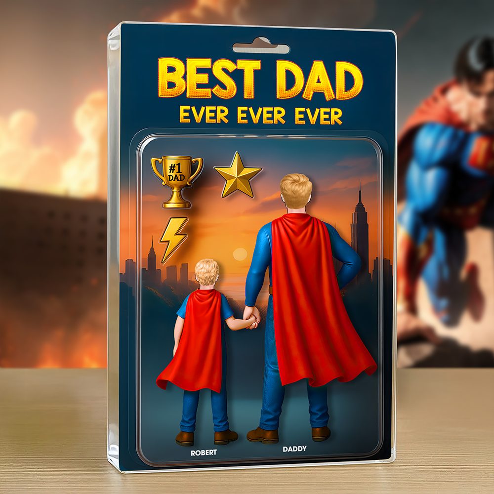 Super Dad Plaque - Personalized Gifts For Dad 01Hupu290425