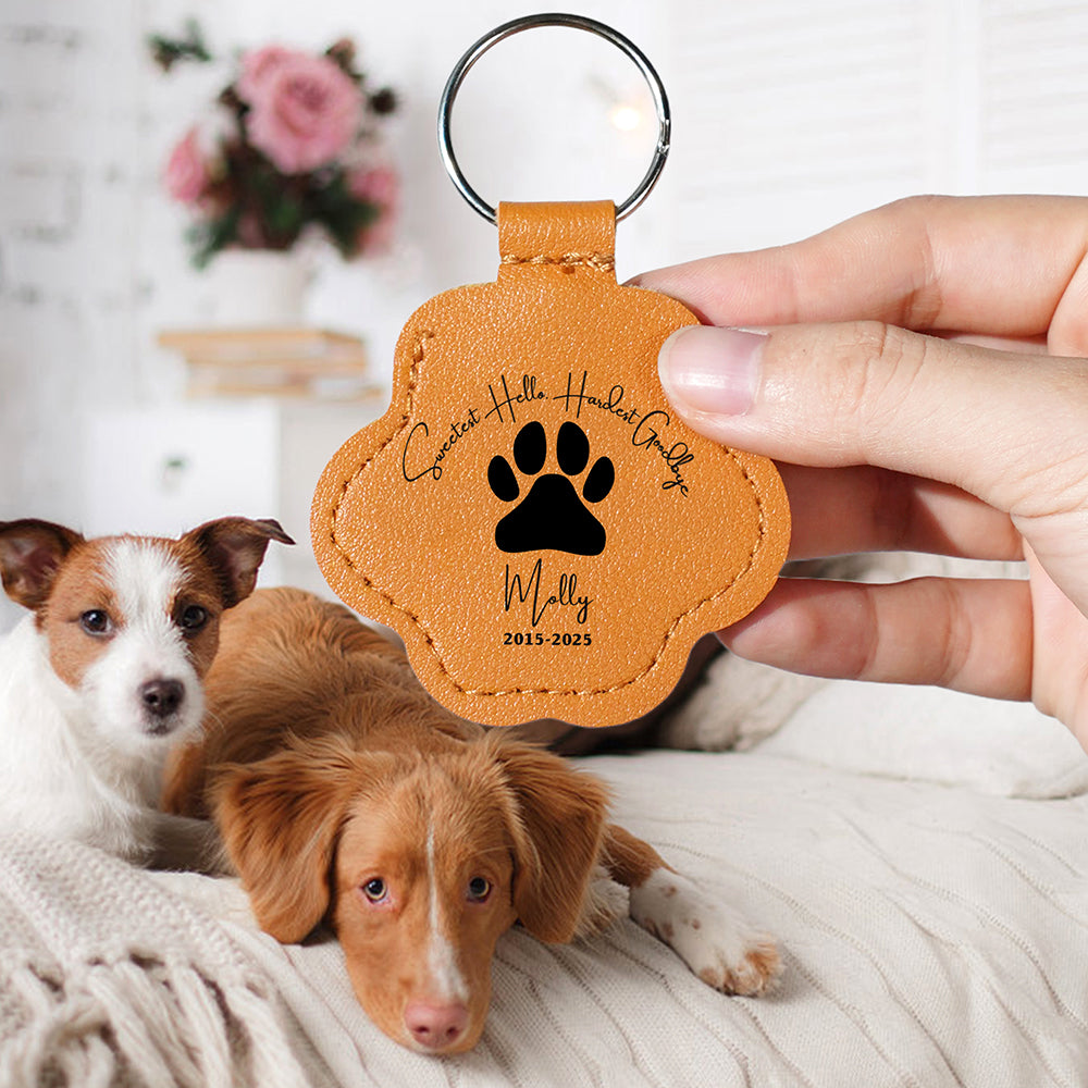 Sweetest Goodbye Pet Hair Storage Keychain - Personalized Memorial Gift For Pet Lovers 04Laqn270825 - Image 4