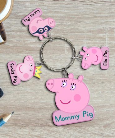 Personalized Gifts For Mom Keychain With Charms 05Natn130424