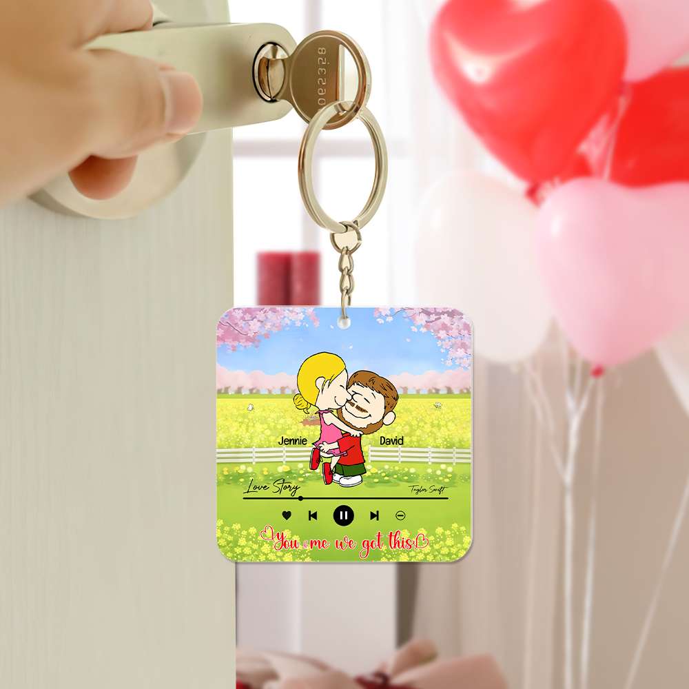 Personalized Gifts For Couples Acrylic Keychain Valentine 03Xqlu281124Hg - Image 3