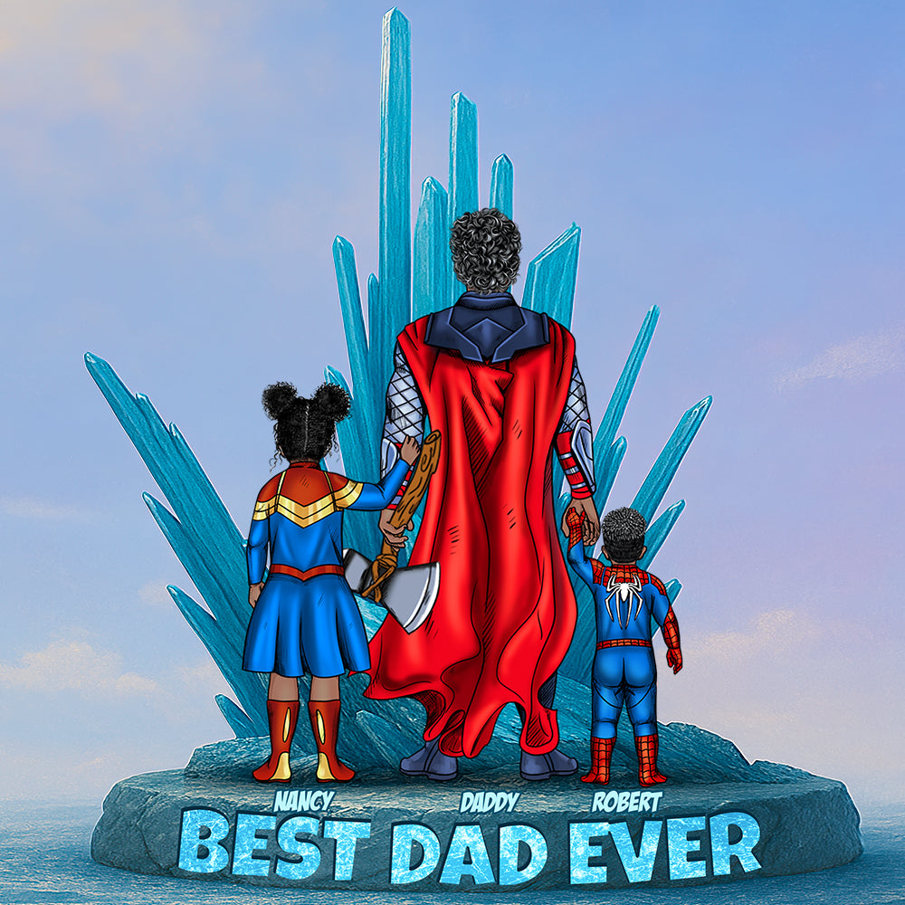 Personalized Gifts For Dad Acrylic Plaque Power Dad - Image 2