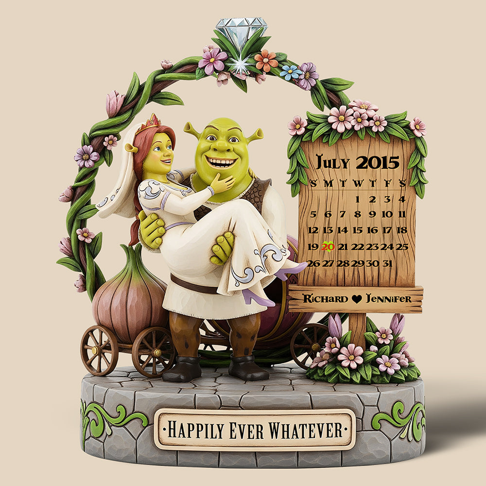 Happily Ever Acrylic Plaque - Personalized Gifts For Couple 01Qhqn250625 - Image 3