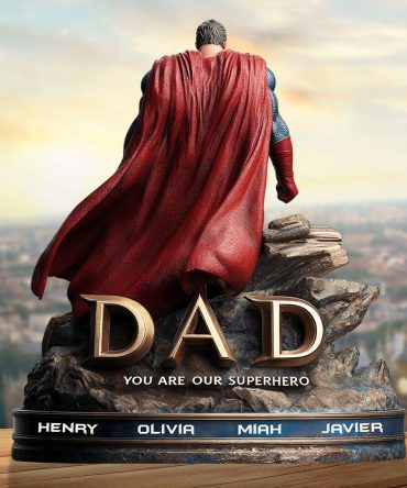 Super Dad Plaque - Personalized Gifts For Dad 01Tgdt160525