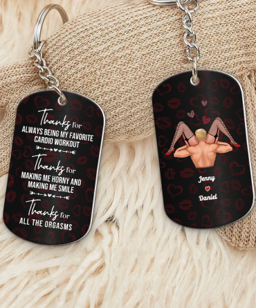 Personalized Gifts For Naughty Couple Keychain 01Ohpu050425