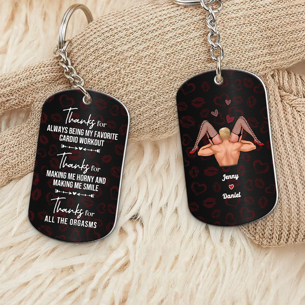 Personalized Gifts For Naughty Couple Keychain 01Ohpu050425