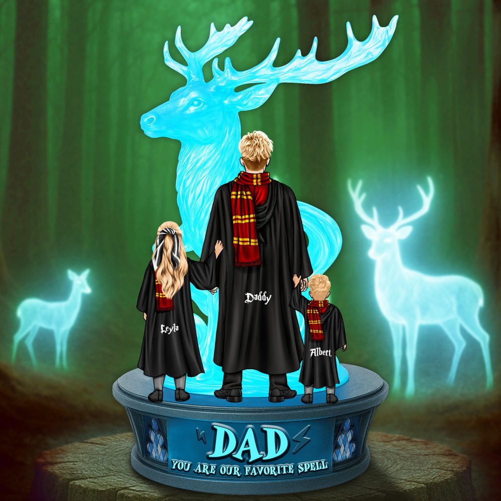 Best Witch Dad Ever Acrylic Plaque Personalized Gifts For Dad 03Ohlu060525