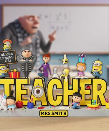 Cute Yellow Character Acrylic Plaque - Personalized Gifts For Teacher 05Tgpu160625