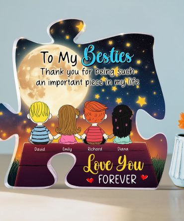 Personalized Gifts For Friends Shaped Acrylic Plaque 04Xqqn101224Hg Sitting Together See Moon