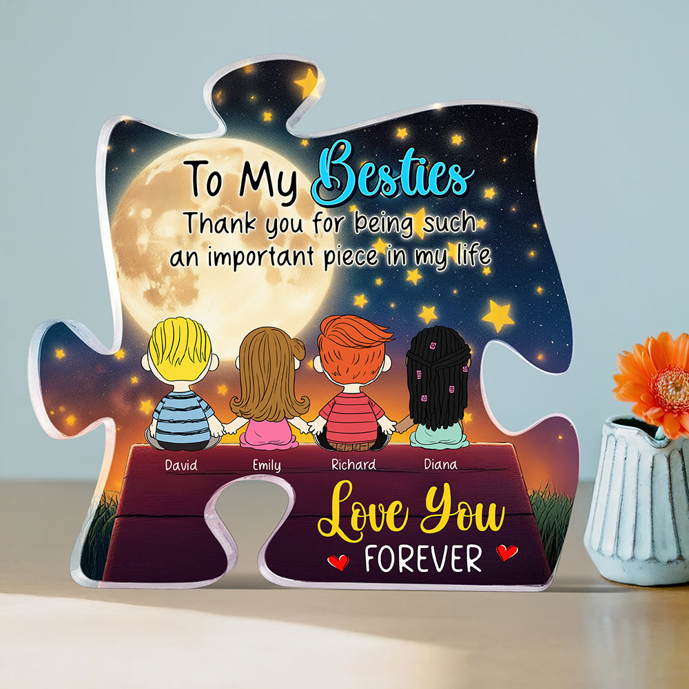 Personalized Gifts For Friends Shaped Acrylic Plaque 04Xqqn101224Hg Sitting Together See Moon