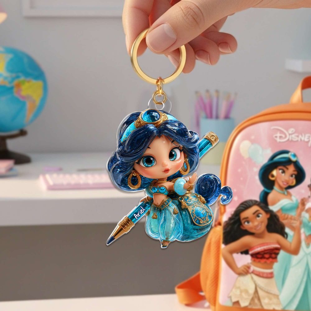 Lovely Princess Acrylic Keychain - Personalized Back To School Gifts For Kid 04Tglu260625