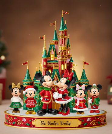 Magical Family Christmas Castle Acrylic Plaque - Personalized Gifts For Family 01Pgdt240925