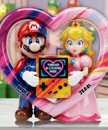 Game Couple Acrylic Plaque, Personalized Gifts For Game Fans 03Tglu190625