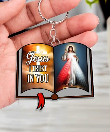 Personalized Gifts For Christian Keychain 02Xqtn090125 Jesus I Trust In You