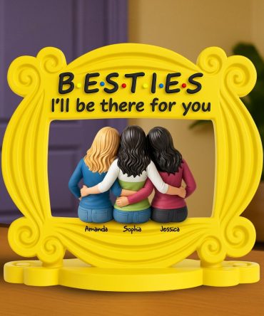 Besties Always By Your Side Acrylic Plaque - Personalized Gifts For Friends 04Qhlu270525
