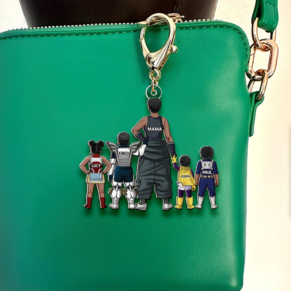 Personalized Gifts For Mom Keychain Anime Mom And Kids 03Qhhu200225Hh - Image 2
