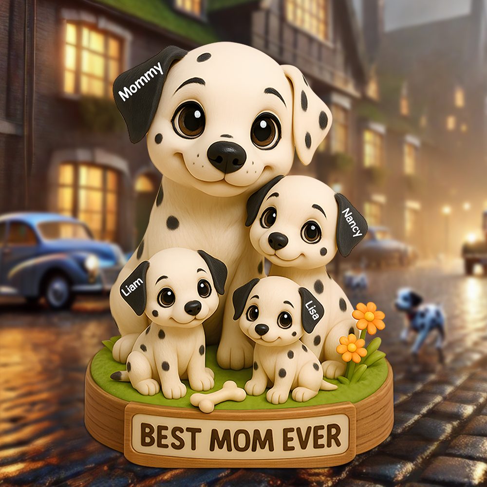 Dog Mom Plaque - Personalized Gifts For Mom 01Napu160425