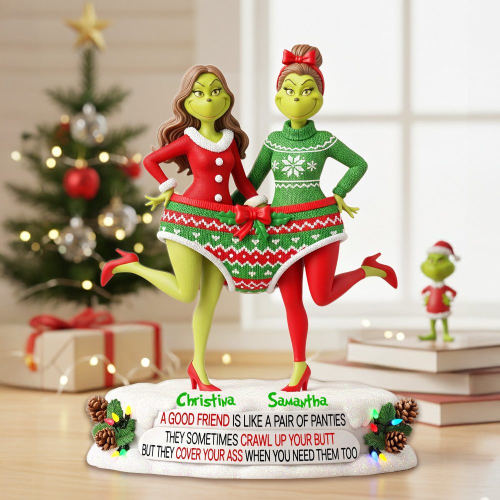 Personalized Gifts For Christmas, Best Friend Acrylic Plaque 02Hymg240925