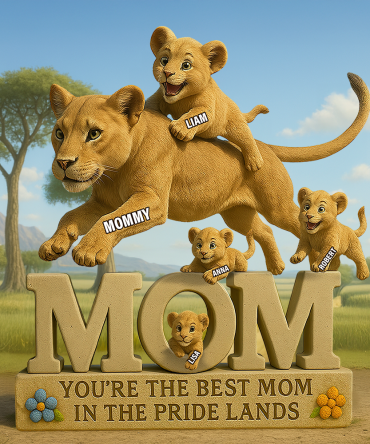 Personalized Gifts For Mom Plaque, Lion Fans 05Tgpu150425