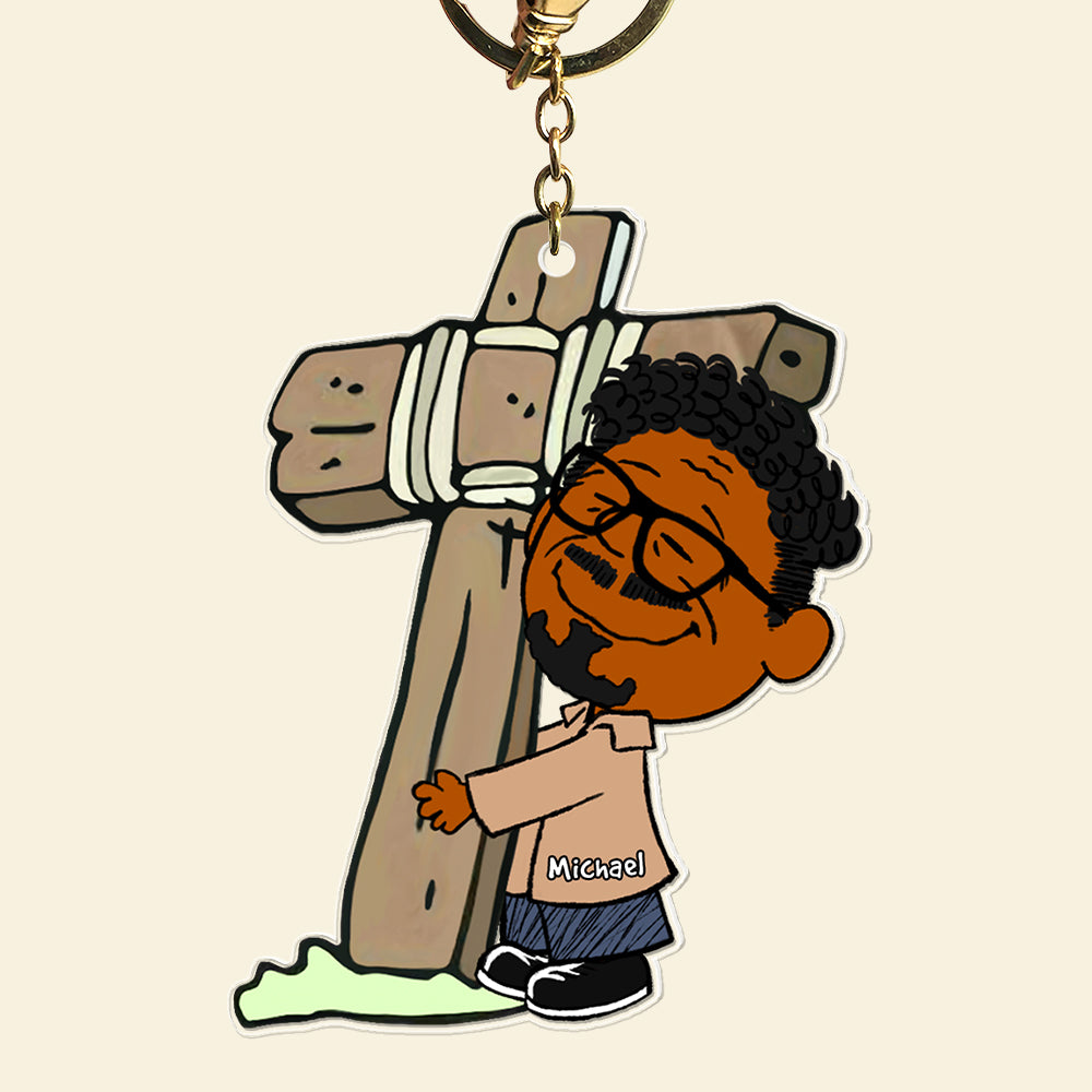 Personalized Gift For Christian Keychain 02Qhqn141224Hg Love God Reels - Image 4