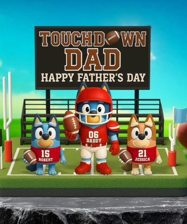 American Football Dad Acrylic Plaque - Personalized Gifts For Dad 03Ohpu090525