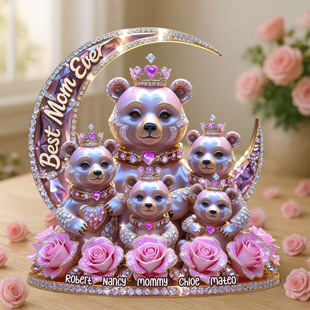 Bear Mom Acrylic Plaque Personalized Gifts For Mom 01Tgdt240425