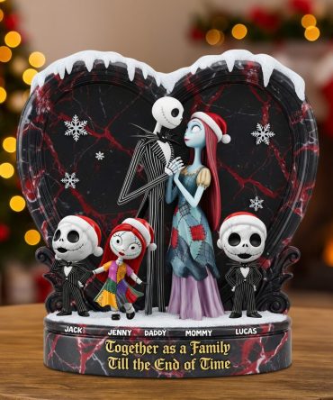 Personalized Christmas Gifts For Family Heart Plaque 02Natn200925