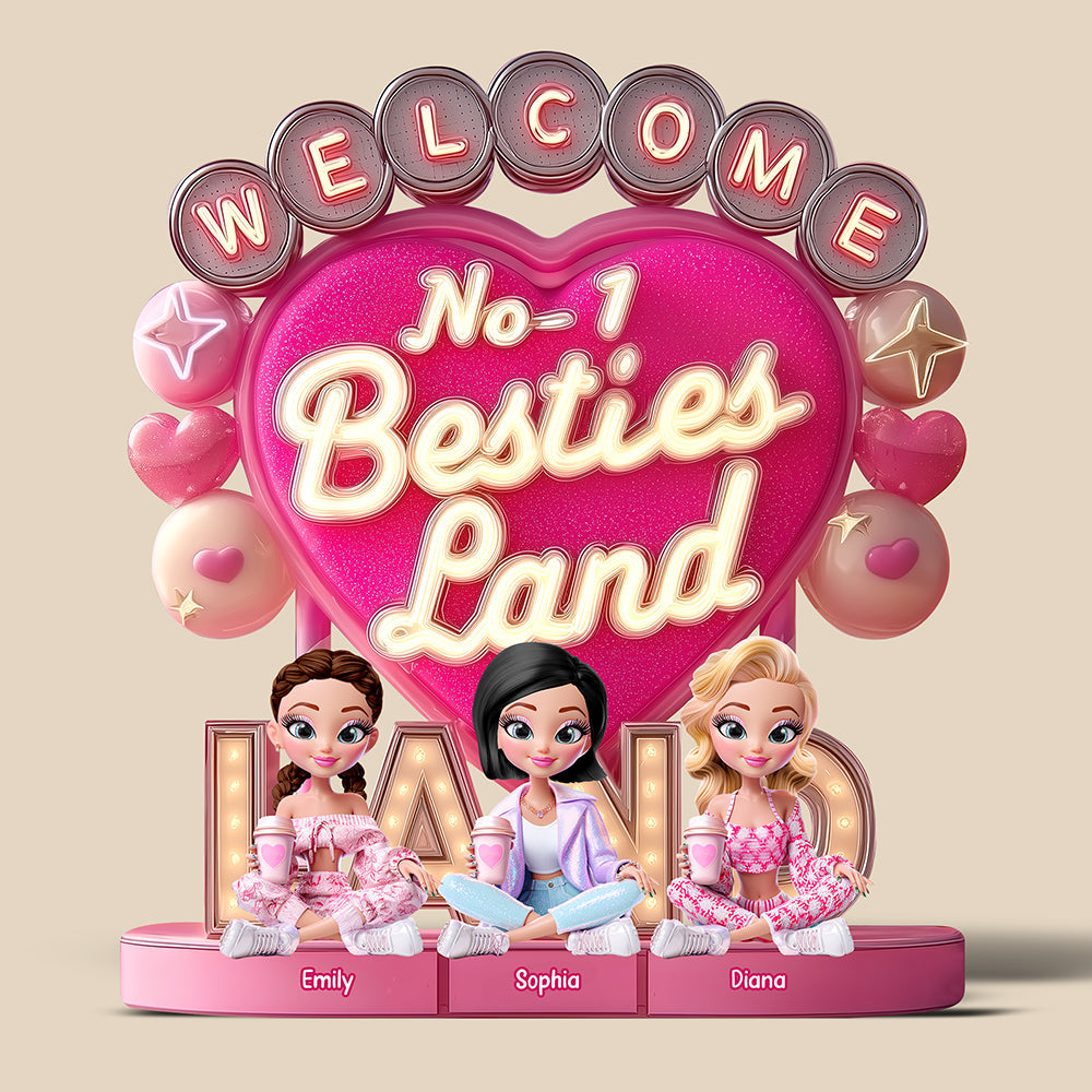 Doll Besties Plaque - Personalized Gifts For Besties 01Tgqn090625 - Image 2