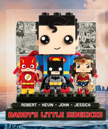 Daddy'S Little Sidekicks Acrylic Plaque Personalized Christmas Gifts For Dad 04Nadt240525
