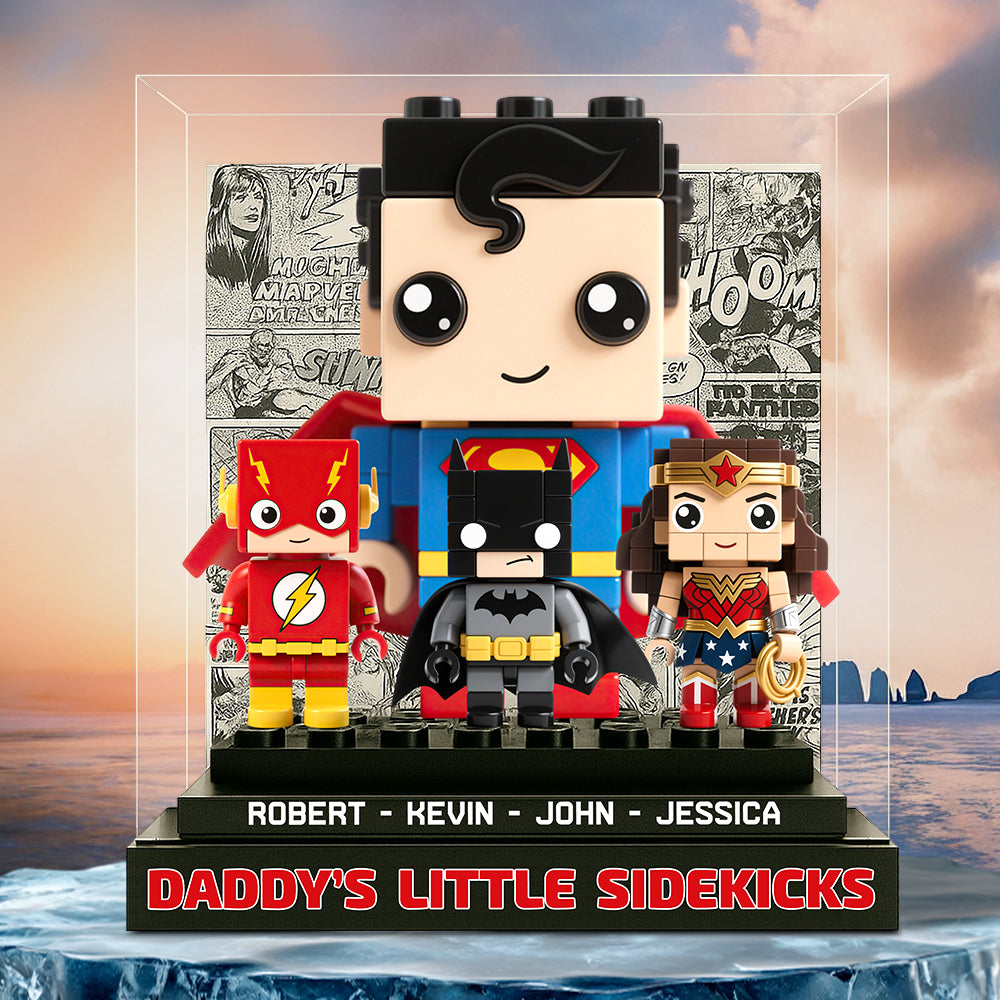 Daddy'S Little Sidekicks Acrylic Plaque Personalized Christmas Gifts For Dad 04Nadt240525