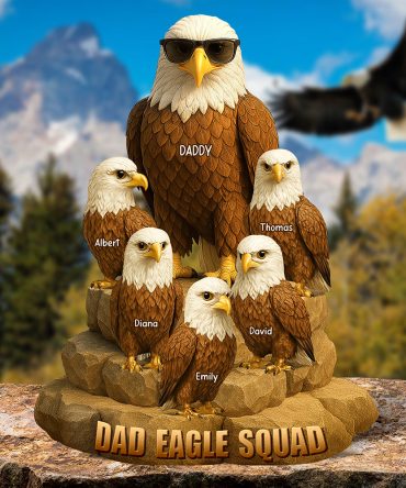 Eagle Dad Acrylic Plaque Personalized Gifts For Dad 01Naqn150425