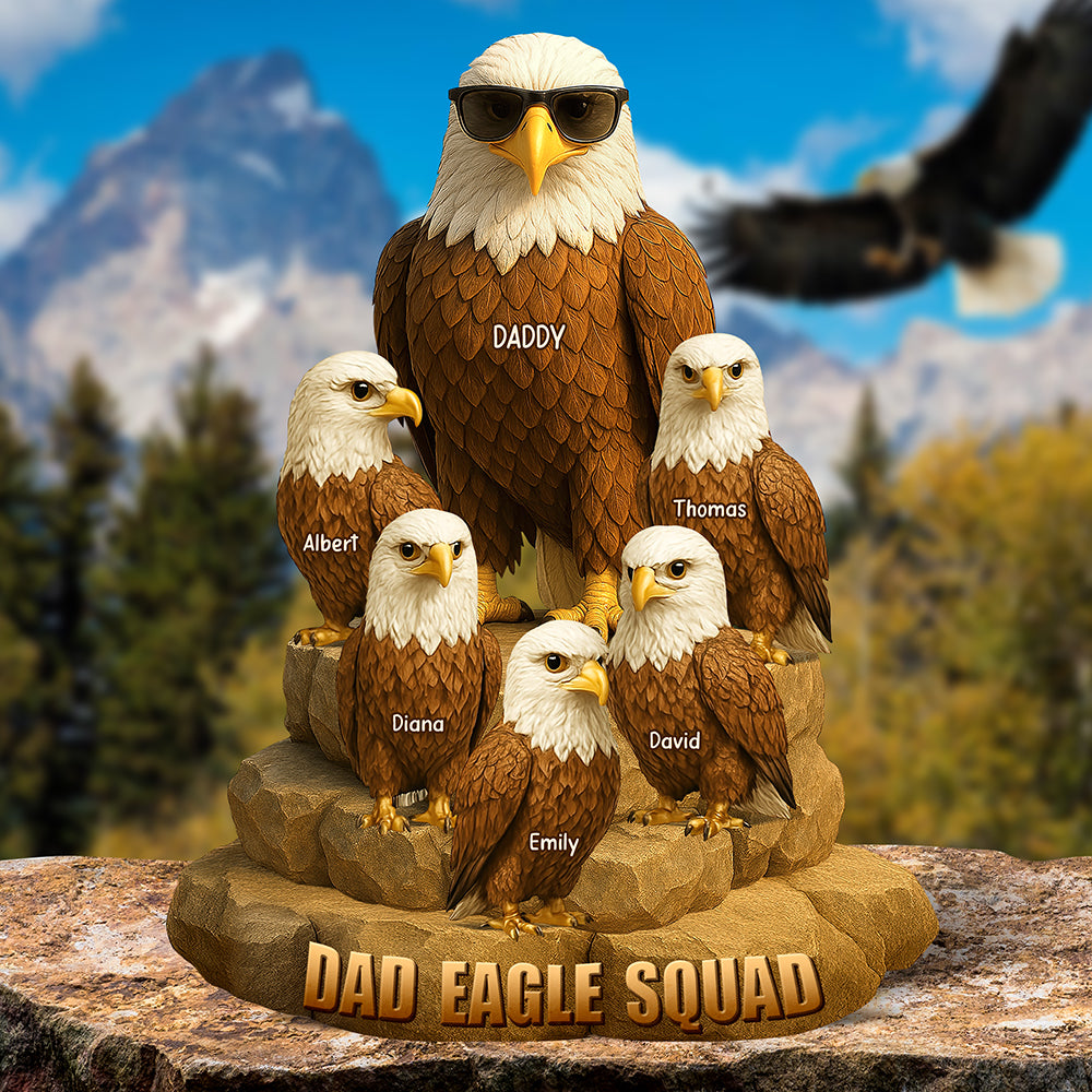 Eagle Dad Acrylic Plaque Personalized Gifts For Dad 01Naqn150425