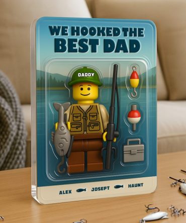 Fishing Dad Acrylic Plaque - Personalized Gifts For Father 02Nalu070525
