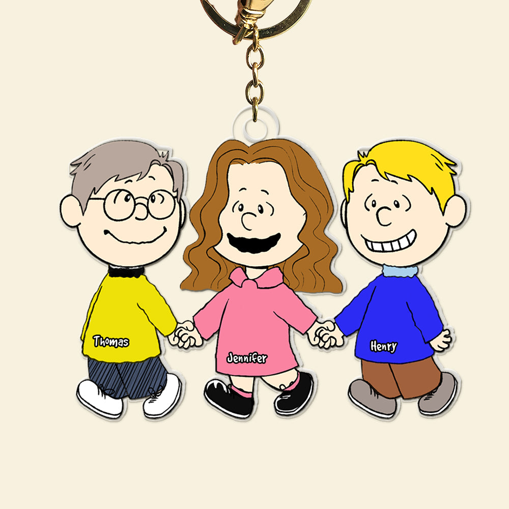 Friends Keychain - Personalized Gifts For Bestie, Best Friends - Image 5