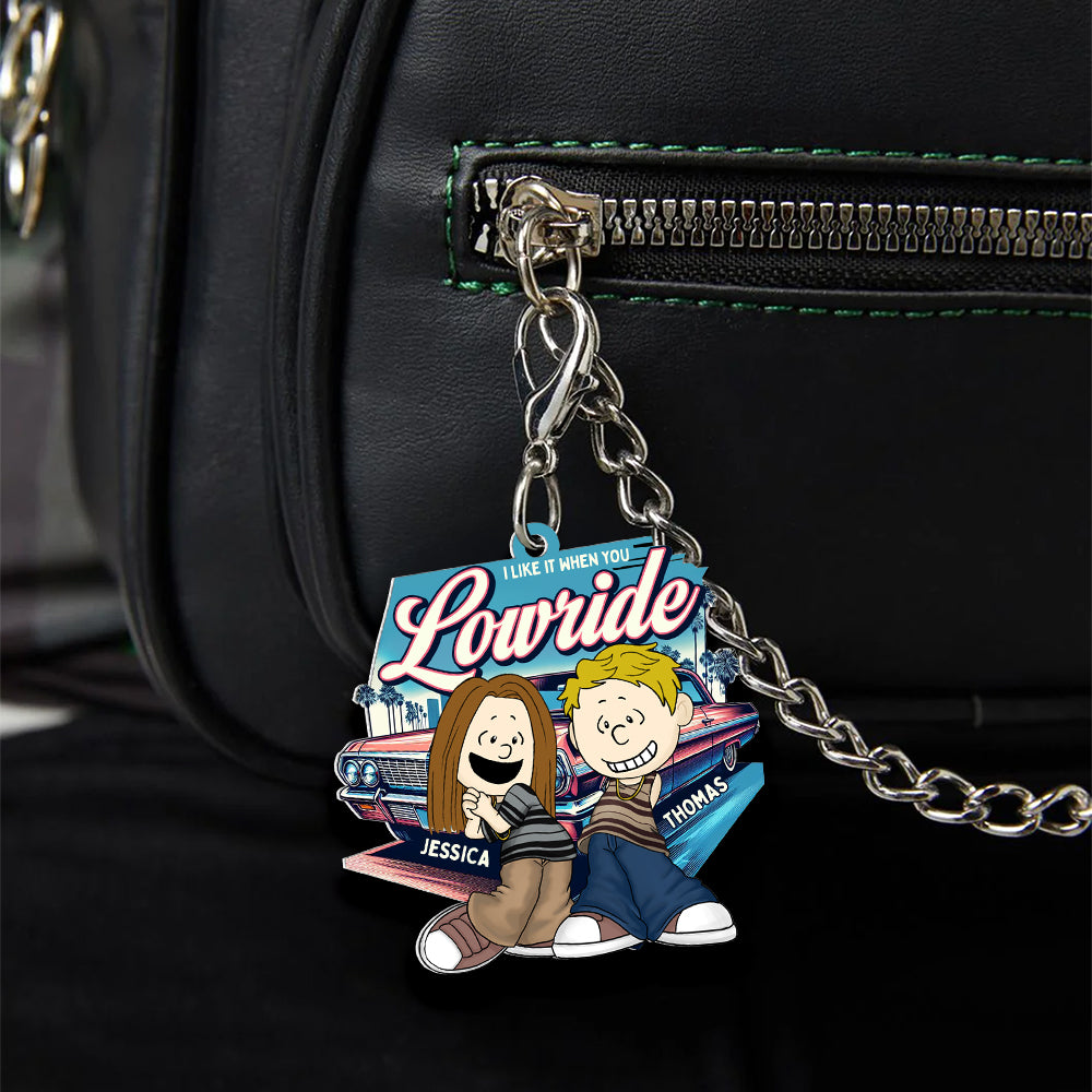 Personalized Gifts For Couple Keychain, Love Lowrider Car 01Qhdt040125Hg - Image 2