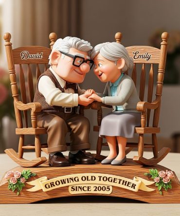 Old Couple Acrylic Plaque - Personalized Gifts For Couple 01Topu160725