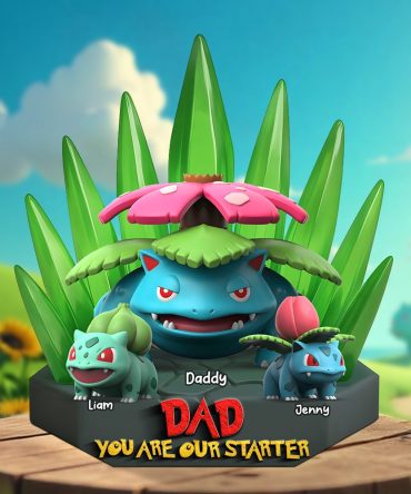 Monster Dad Plaque - Personalized Gifts For Dad 012Ohpu240425